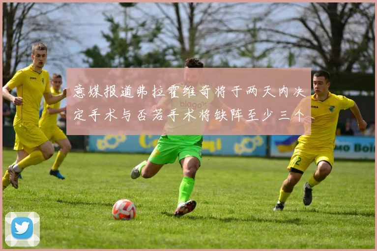 意媒报道弗拉霍维奇将于两天内决定手术与否若手术将缺阵至少三个月